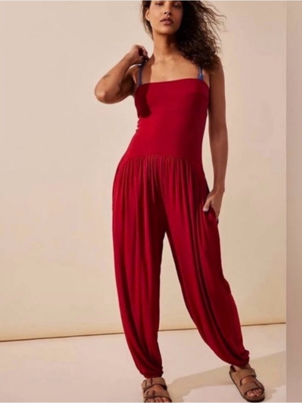 Free People Mora Drop Waist Jumpsuit
